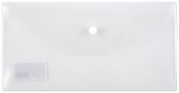 Цена за 2 шт. Пластиковый конверт INFORMAT C6, на кнопке, прозрачный 180 мкм