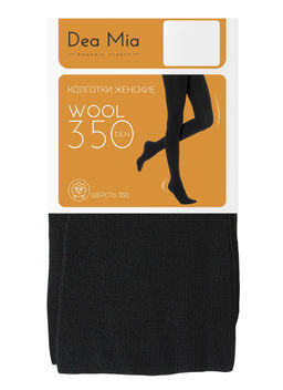 Колготки теплые DEA MIA WOOL 350 (полушерсть) nero