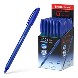 Цена за 50 шт. Ручка шариковая ErichKrause U-108 Stick Original 1.0, Ultra Glide Technology, цвет чернил синий (в коробке по 50 шт.)