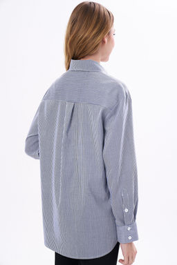 Рубашка KaVari 4018 молочный в полоску  фото 4