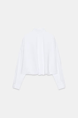 POPLIN BALLOON SHIRT - Zara фото 8