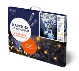 ФРЕЯ PNB/PLDD-233 Набор для раскрашивания по номерам ( со светодиодами ) 50 х 40 см Волшебное свечение