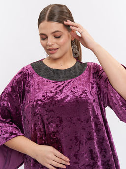 Туника из бархата TU03611PUR55