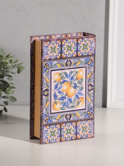 Шкатулка книга - сейф «Солнечные лимоны» дерево, искусственная кожа, 21×13×5 см