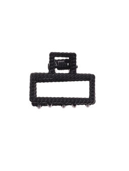 Цена за 6 шт. Крабик для волос «Эмма», прямоугольник, 2.5×2 см, чёрный