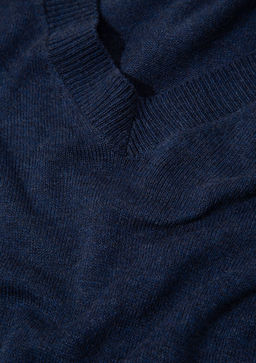 Kasmir Kar?s?ml? Lacivert Kazak - Mavi фото 8