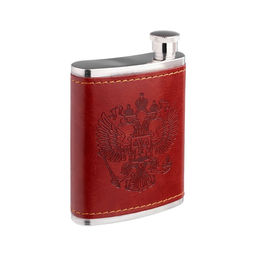 Фляжка Герб, нержавеющая сталь, 120 мл, 4 oz
