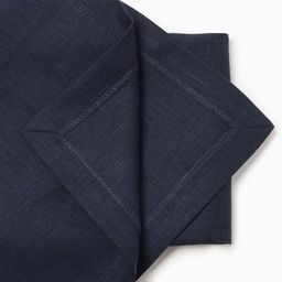 Набор салфеток «Этель» Linen collection, 30×40 см - 4 шт., 100% лён 170 г/м², тёмно-синий