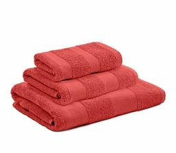 Махровое полотенце Конфетти-коралл 50*90 см. хлопок 100%