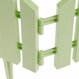 Ограждение декоративное, 25×170 см, 5 секций, пластик, салатовое, «Чудный сад»