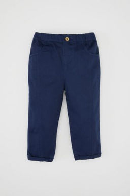 Erkek Bebek Beli Lastikli Duz Paca Gabardin Pantolon