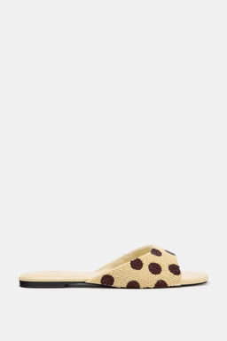 SANDALIA PLANA ESTAMPADA BEADS / Multicolor - Zara фото 4