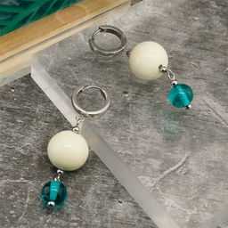 Серьги из муранского стекла WILD WAY LS3440 - Vloes фото 2