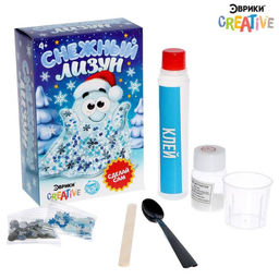 Опыты для детей Снежный лизун