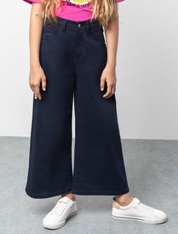 VILATTE / Брюки-кюлоты из хлопкового твила с эластаном для девочки  фото 5