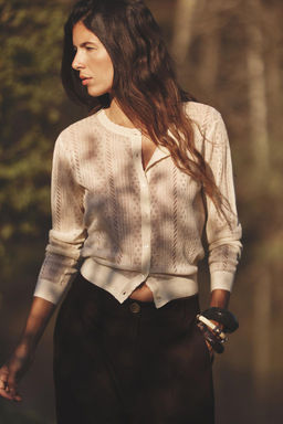 EXTRA-FINE POINTELLE KNIT CARDIGAN - Zara фото 2