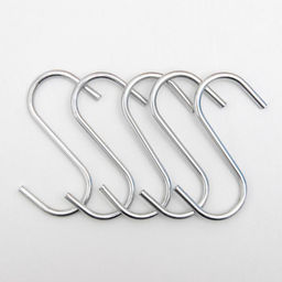 Цена за 2 шт. Крючки для рейлинга Доляна, d=2.4 см, 7 см, 5 шт., хромированные