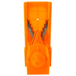 Овощерезка пластмассовая 6 предметов, корпус с V-образным ножом, вставка 3 предмета, ползун, контейнер для хранения вставок (Россия) - Домашняя мода фото 3