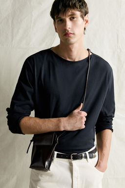 BANDOLERA PIEL / Marr?n