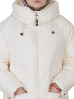 8808 MILK WHITE Куртка зимняя женская (150 гр. холлофайбер)