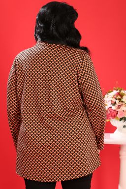 Рубашка больших размеров красивая - Almond фото 2