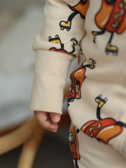 Комбинезон для мальчика с принтом Хот-доги