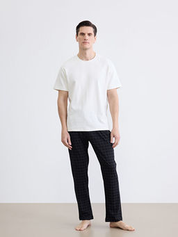 Standart Kal?p Ekose Erkek Pijama Alt