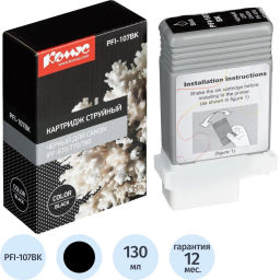 Картридж струйный Комус PFI-107BK чер.для Canon iPF-670/770/780