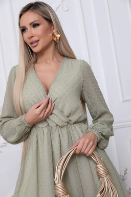 Платье Млечный путь (олива) П8848 - Lt collection фото 8