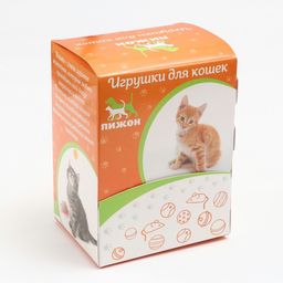 Цена за 60 шт. Шарики для кошек, 4 см (подходят для игровых комплексов), фасовка 60 шт, микс цветов - Пижон фото 5