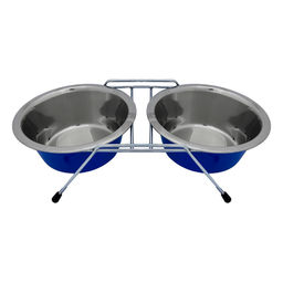 Двойная миска, "Хади" синяя, 400 мл AEDDC - 02