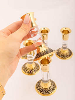 Подсвечник набор из 6-ти (HAJI антик) № П736/3 - Ганг фото 4