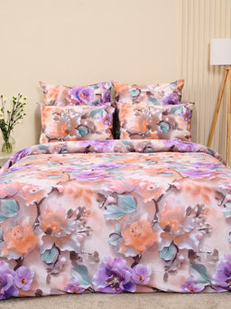 Пододеяльник бязь люкс на молнии - Фиалки 150х215