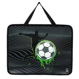 Папка с ручками пластик А4 75мм 330*260 ПМ-А4-26 ArtFox STUDY мал Футбол  фото 2