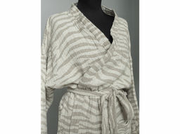 17с134-ШР/039/у/уп. Халат для бани 170*176 96*100 "Зебра" цв 330 рис 912