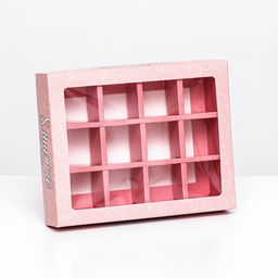 Цена за 2 шт. Коробка для 12 конфет «8 марта» 19×15×3.6 см