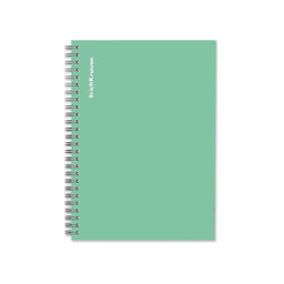 АКЦИЯ Цена за 2 шт. Тетрадь общая на спирали ErichKrause Vanilla, мятный, А5, 120 листов, клетка, ламинация глянцевая, структурное тиснение "лён"
