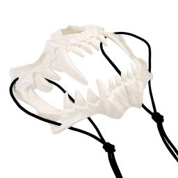 Карнавальный набор: бандана в полоску, маска челюсти белая, термонаклейка - Страна карнавалия фото 7