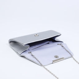 Сумка-клатч на магните, цвет серебряный - Simaland фото 5