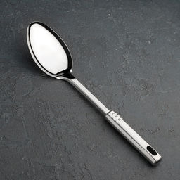 Ложка гарнирная из нержавеющей стали Доляна Стандарт, 50 мл, h=31 см, цвет серебряный