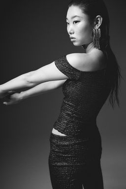 Top fruncido de un hombro - H&m фото 4