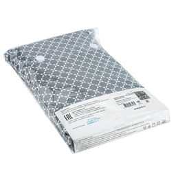 Простыня 2-х спальная на резинке Вестерн серый 140х200см, свесы 27см, бязь Комфорт 121г/м2, хлопок 100%, упаковка классическая ПВХ 28х41см, Домашняя мода (Россия)  фото 3