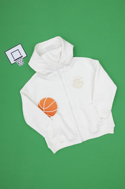 Erkek _ocuk Krem Sweatshirt Sepette S_rpriz _ndirim