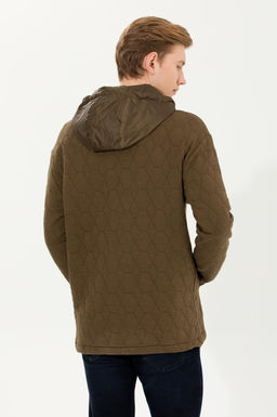 U. S. Polo Assn Мужская комфортная толстовка с капюшоном кокосового цвета - U.s. polo assn фото 5