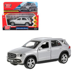 Технопарк. Модель "Mercedes-Benz Gle 2018" 12 см,металл,двери,багаж, серебристый, кор. арт.GLE-12-SR