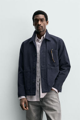 SOBRECAMISA DENIM REGULAR FIT / Azul noche - Zara фото 2