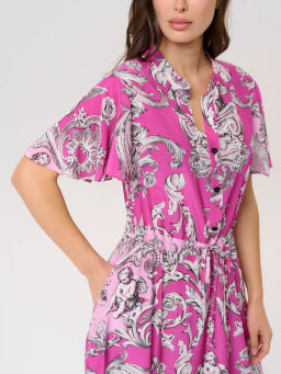 Платье женское 12421-35053 multicolor-pink