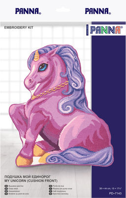 Набор для вышивания PANNA PD-7143 Подушка Мой единорог 38 х 44 см