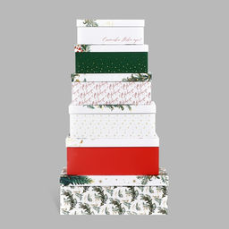 Набор подарочных коробок 6 в 1 С новым годом, 20?12.5?7.5 32.5?20?12.5 см