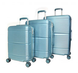 Набор из 3 чемоданов, композит, 77065 Изумрудный